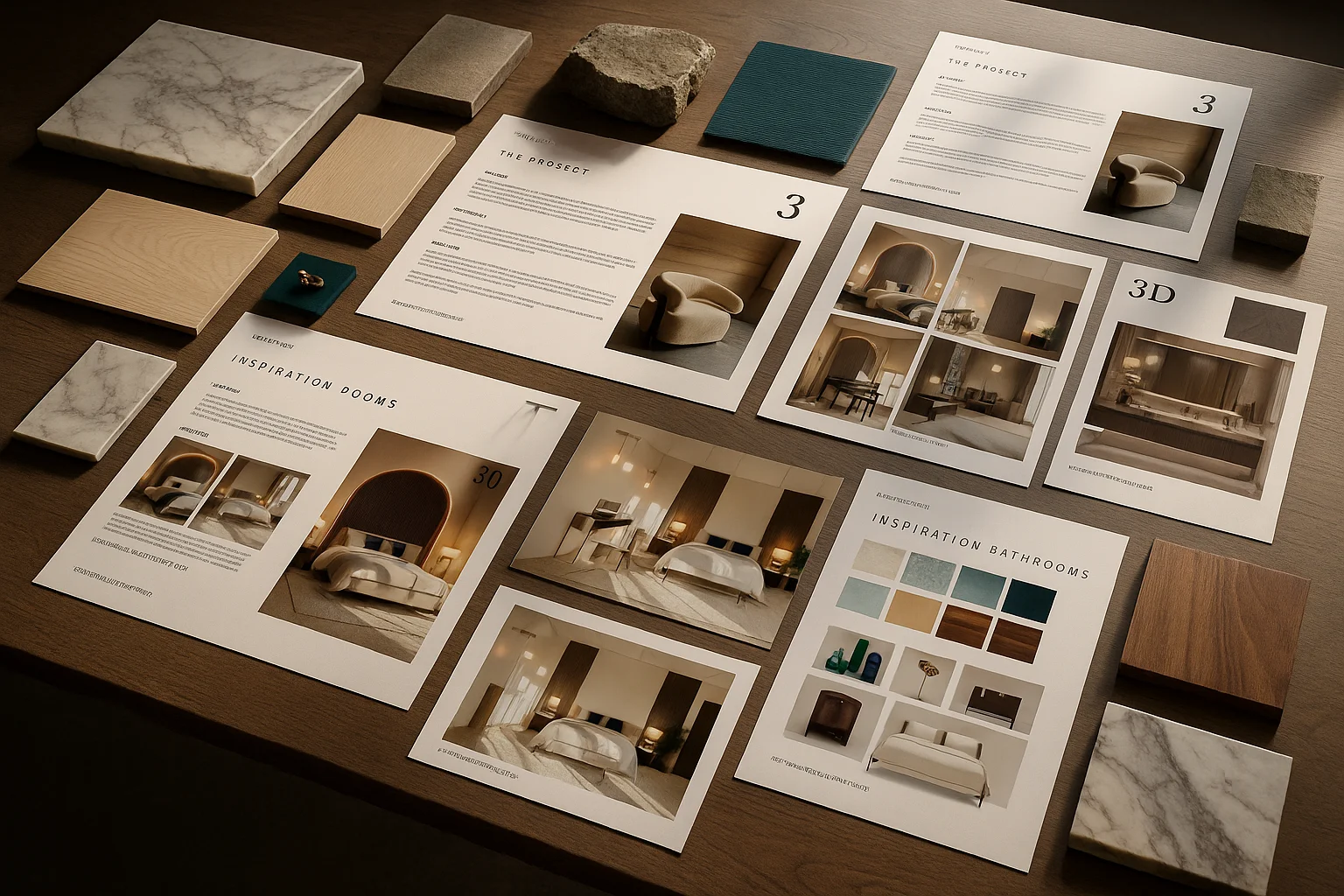 Materials and inspiration moodboard